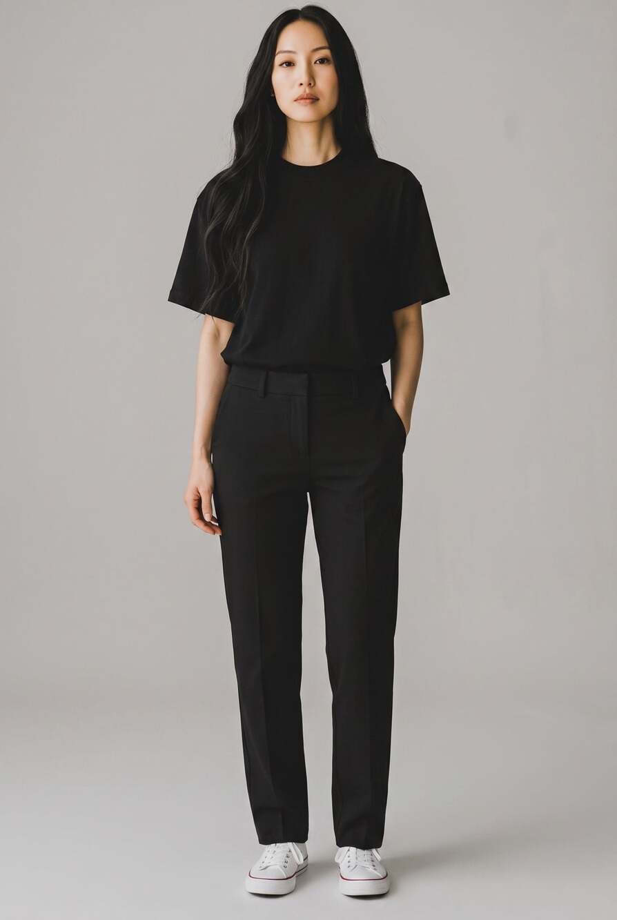 Express Columnist Ankle Mid Rise Stretch Pants Black Size 0R